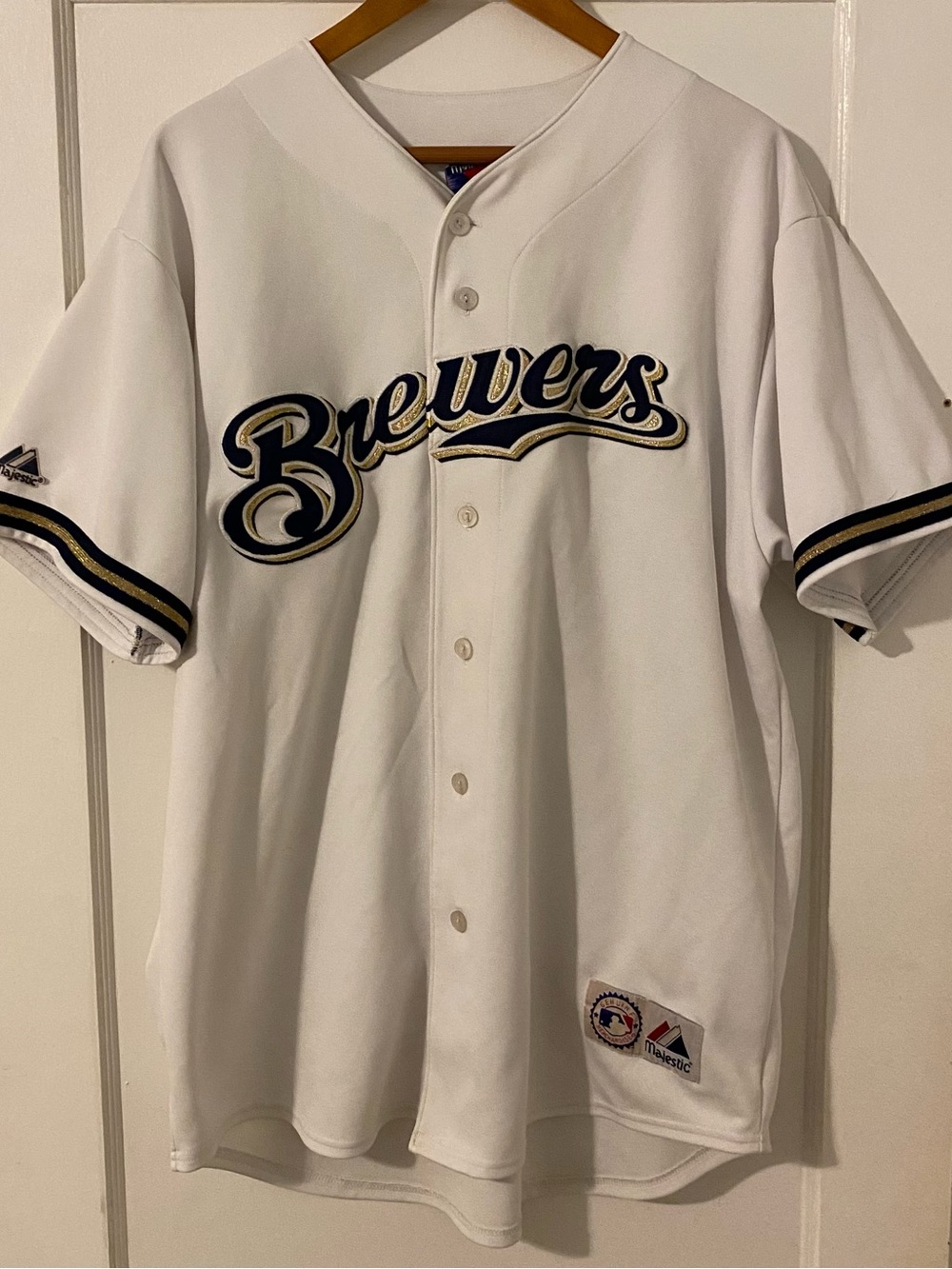 Milwaukee Brewers Majestic Men’s XL Baseball Jersey
